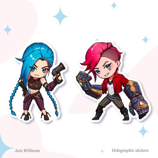 Arcane - League of Legends | Holographic Stickers